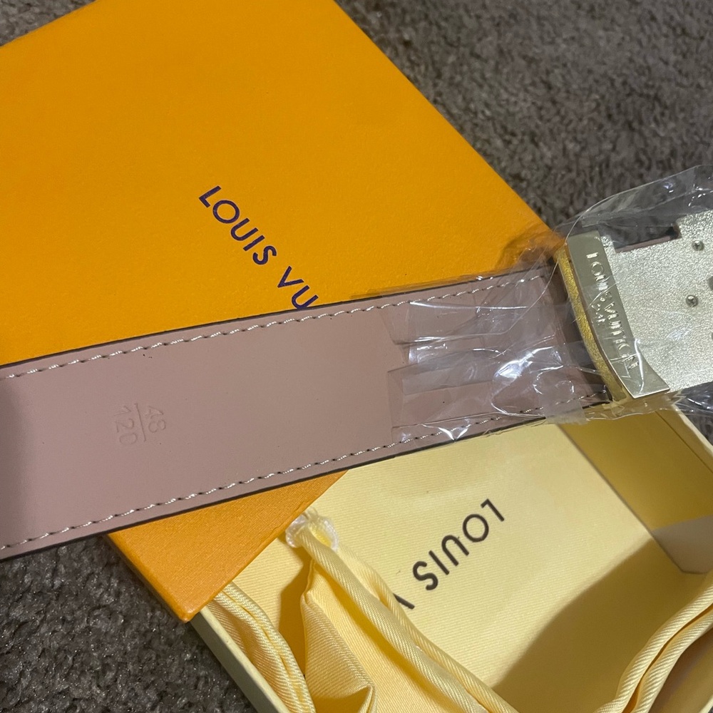 Louis Vuitton Pink Leather Belt